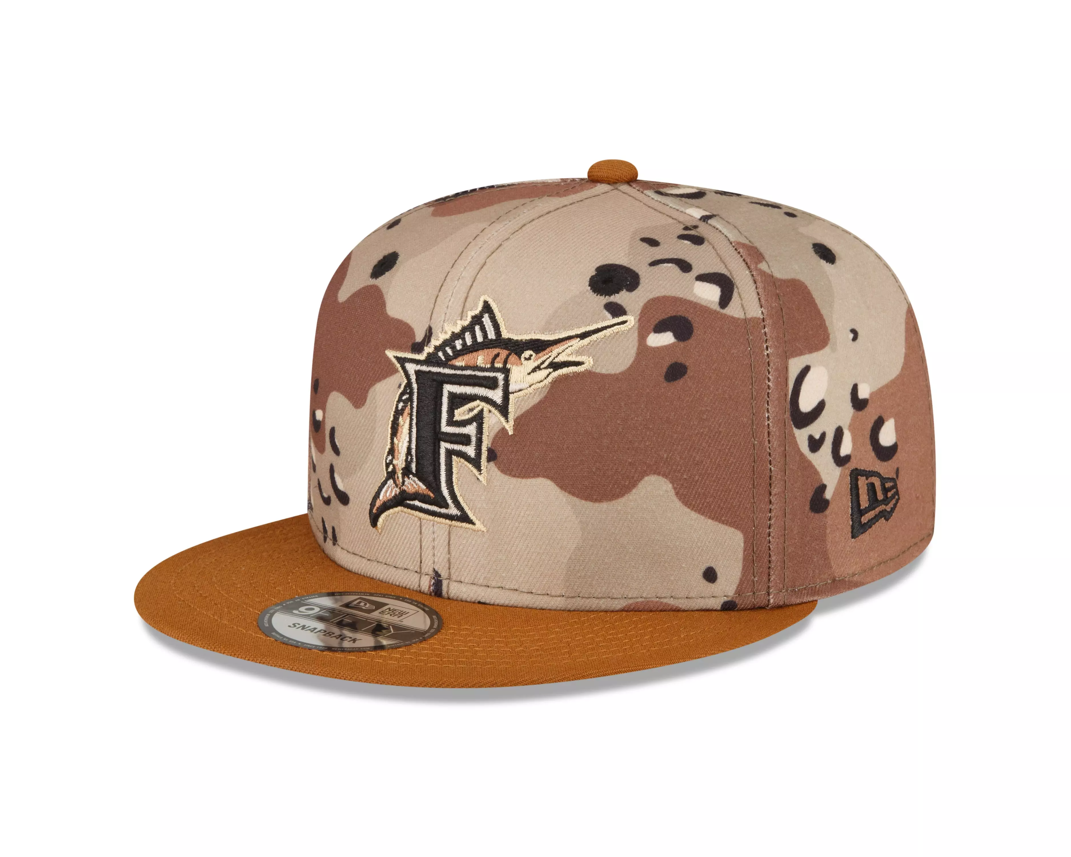 New Era Florida Marlins Cooperstown Dirty Camo 9FIFTY Snapback Hat